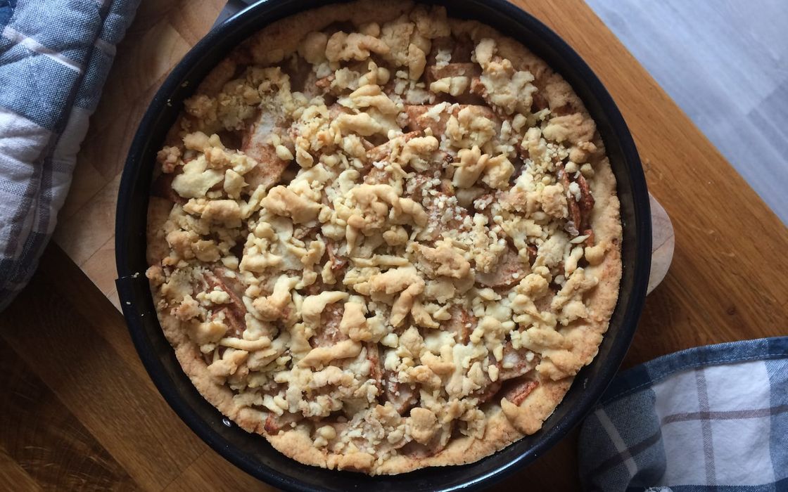 Apfelkuchen mit Streuseltopping
