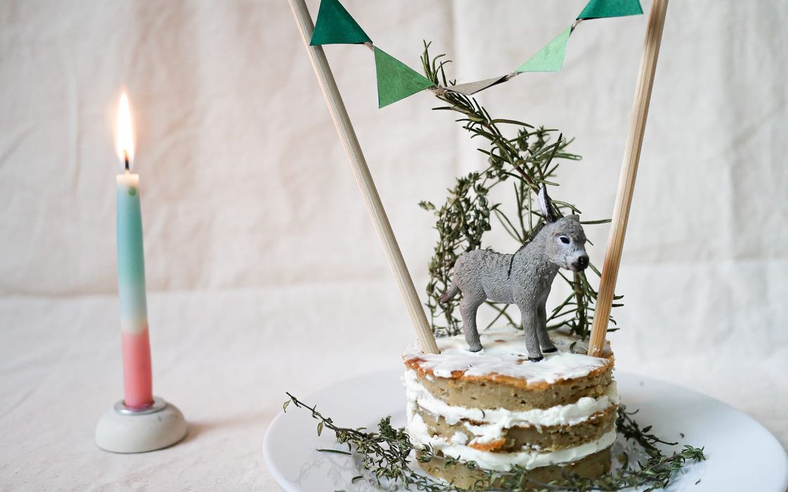 Babys erster, zuckerfreier Geburtstagskuchen