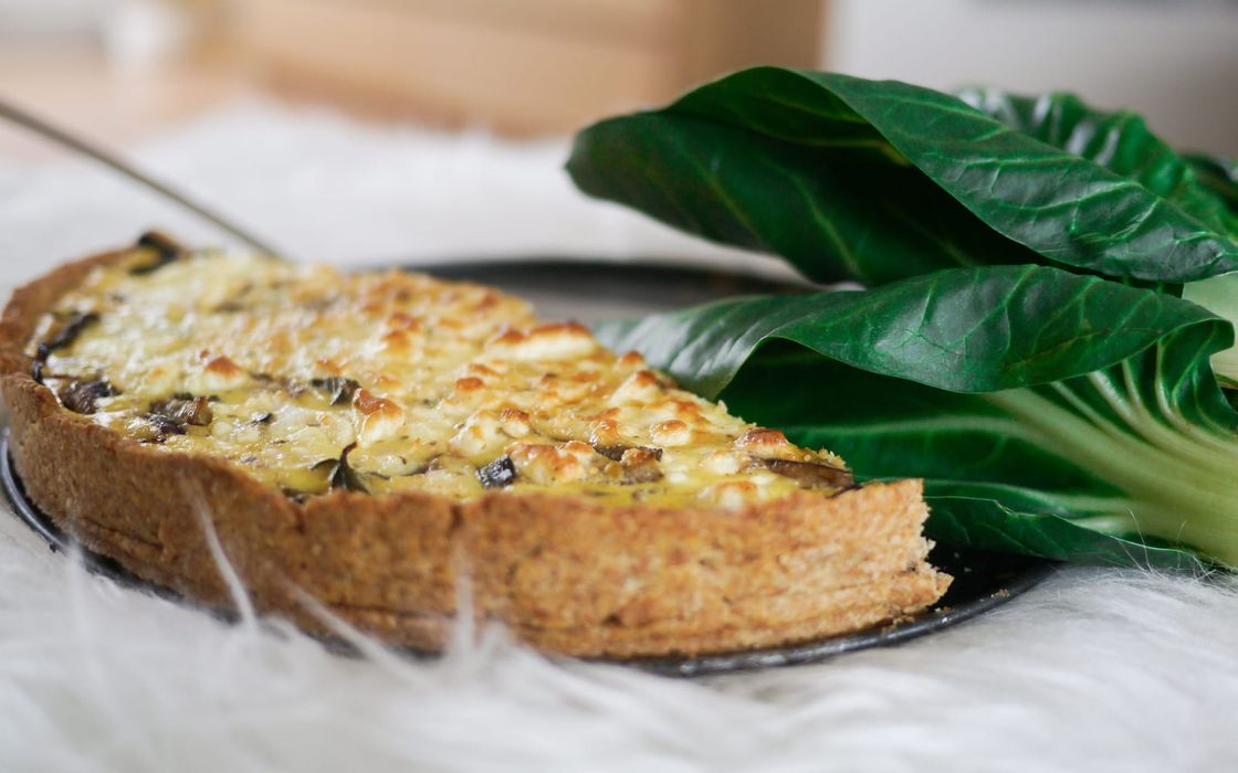 Der Herbst ist da! Mangold-Quiche mit Feta